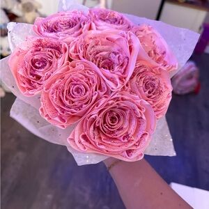 Pink Rose Bouquet Home Decor
